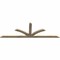 Ekena Millwork Richland Rough Sawn Timber Gable Bracket, Douglas Fir, 96"W x 32"H x 2"D x 4"F, 8/12 Pitch GBW096X32X0204RIC00RDF - alternate 4